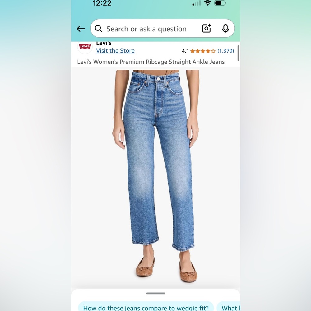 Levi’s ribcage jeans